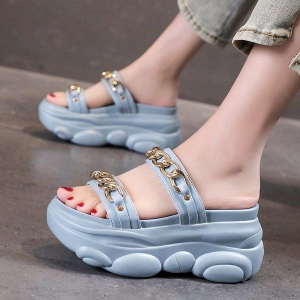 slippers outdoor ins trendy women's small 2021 summer height increasing insole chain all-match leisure platform thick bottom, Black
slippers outdoor ins trendy women's small 2021 summer height increasing insole chain all-match leisure platform thick bottom, Black