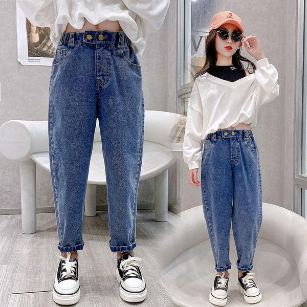 jeans kids girls 2021 spring autumn wide leg pants children's clothing elastic high waist button long denim trousers c232, Blue
jeans kids girls 2021 spring autumn wide leg pants children's clothing elastic high waist button long denim trousers c232, Blue