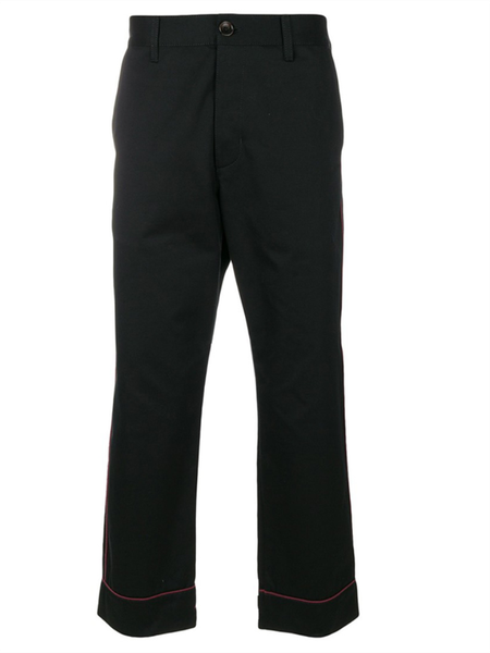 men's pants men recreational wide leg autumn winter pure color red stripe joins together loose fashion straight tube, Black
men's pants men recreational wide leg autumn winter pure color red stripe joins together loose fashion straight tube, Black