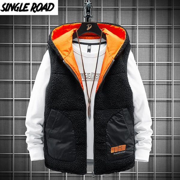 singleroad mens winter fleece vest men 2021 patchwork sleeveless jacket male hooded coat windproof bodywarmer waistcoat men's vests, Black;white
singleroad mens winter fleece vest men 2021 patchwork sleeveless jacket male hooded coat windproof bodywarmer waistcoat men's vests, Black;white