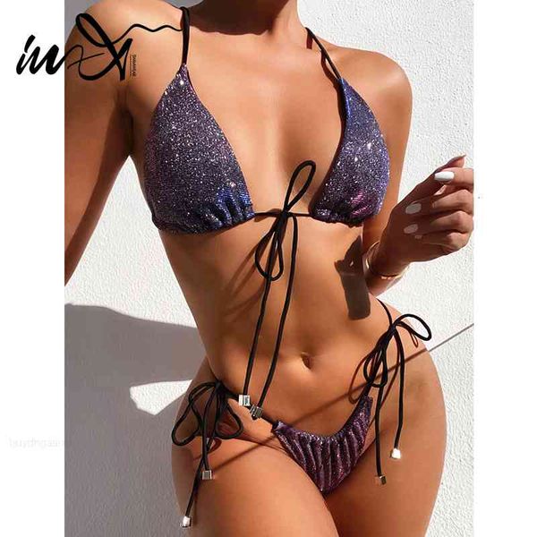 cut in-x brazilian triangle swimsuit women shiny bikini 2021 high biquini halter string swimwear female folds bathing suit new, White;black
cut in-x brazilian triangle swimsuit women shiny bikini 2021 high biquini halter string swimwear female folds bathing suit new, White;black