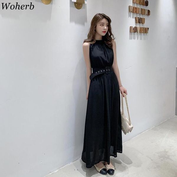 chiffon dress women summer halter sleeveless dresses korean chic slim waist vestidos maxi beach dress 25494 210417, Black;gray
chiffon dress women summer halter sleeveless dresses korean chic slim waist vestidos maxi beach dress 25494 210417, Black;gray