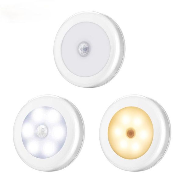 night lights 6led beads sensor light pir infrared motion led bulb auto on and off closet battery power for home wall lamp cabinet stair 
night lights 6led beads sensor light pir infrared motion led bulb auto on and off closet battery power for home wall lamp cabinet stair