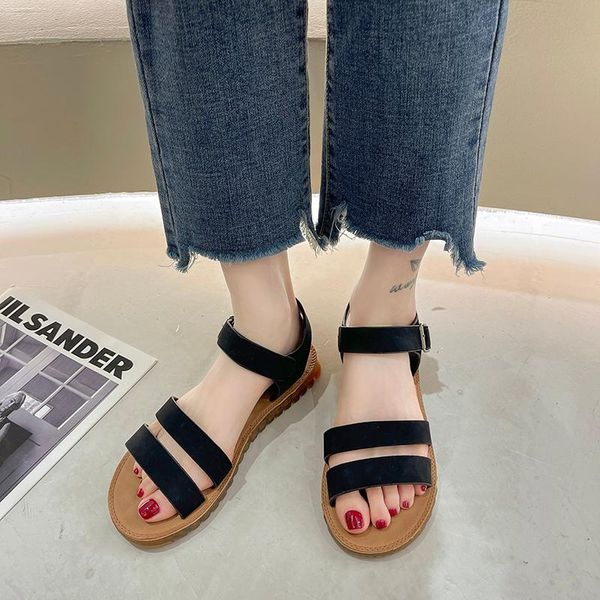 sandals 2021 women's summer fashion flat-bottomed stylish and comfortable, Black
sandals 2021 women's summer fashion flat-bottomed stylish and comfortable, Black