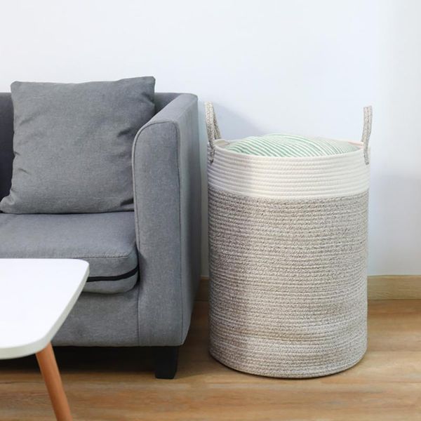 storage baskets woven cotton rope deskbasket home simple sundries snack cosmetics box blanket laundry toy organizer
storage baskets woven cotton rope deskbasket home simple sundries snack cosmetics box blanket laundry toy organizer