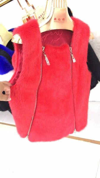 women's fur & faux 2021 outerwear coats mink vest real outwear, Black 
women's fur & faux 2021 outerwear coats mink vest real outwear, Black