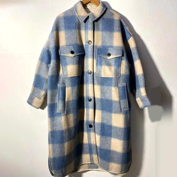 women's wool & blends rowling chic winter women woolen plaid long coat turn-down collar button pockets female jacket classic vintage lo, Black
women's wool & blends rowling chic winter women woolen plaid long coat turn-down collar button pockets female jacket classic vintage lo, Black