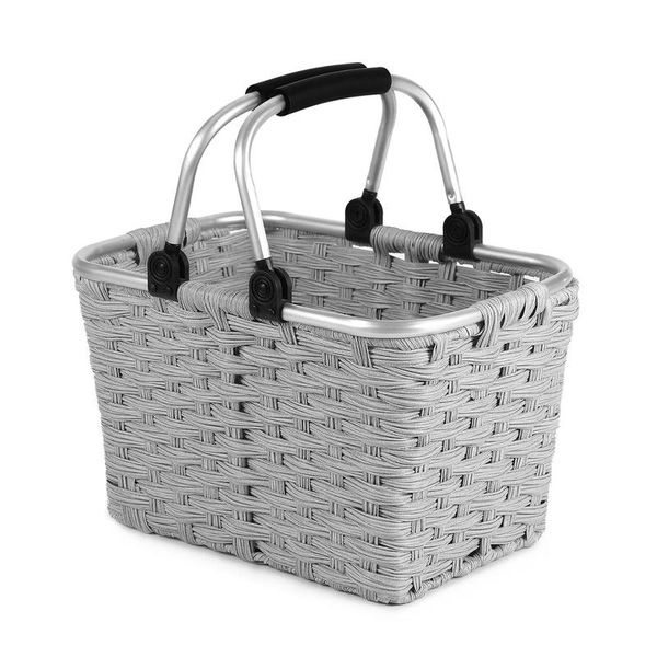 storage bags handwoven rattan basket portable container multifunctional