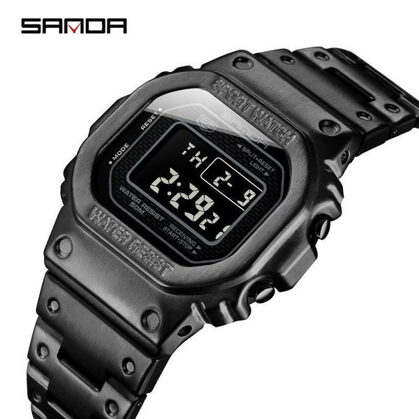 sport watch men digital waterproof count down stainless steel fashion wristwatches male clock relogio masculino 2021, Slivery;brown
sport watch men digital waterproof count down stainless steel fashion wristwatches male clock relogio masculino 2021, Slivery;brown