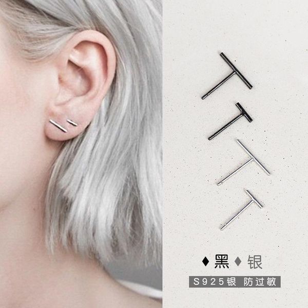 sterling silver accessories with personality simple square straight stick earrings for men and women pierced jewelry stud, Golden;silver
sterling silver accessories with personality simple square straight stick earrings for men and women pierced jewelry stud, Golden;silver