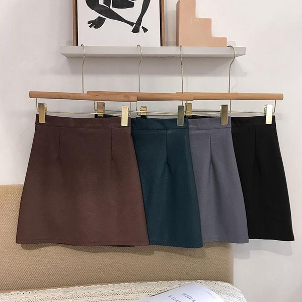 skirts womens leather 2021 autumn winter pu mini a-line skirt simple style solid high waist women clothing, Black
skirts womens leather 2021 autumn winter pu mini a-line skirt simple style solid high waist women clothing, Black