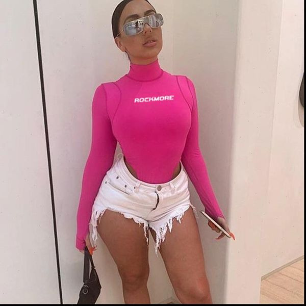autumn and winter bright womens jumpsuit color letter high collar slim long sleeved fashion pink street, Black;white
autumn and winter bright womens jumpsuit color letter high collar slim long sleeved fashion pink street, Black;white