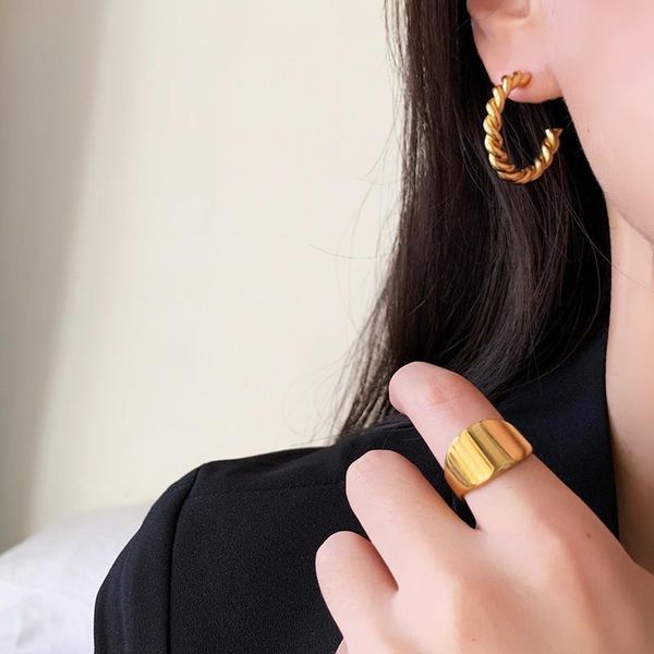 cluster rings yun ruo vintage exaggerated gold ring club style plated woman gift fashion 316l titanium steel stainless jewelry never fade, Golden;silver
cluster rings yun ruo vintage exaggerated gold ring club style plated woman gift fashion 316l titanium steel stainless jewelry never fade, Golden;silver