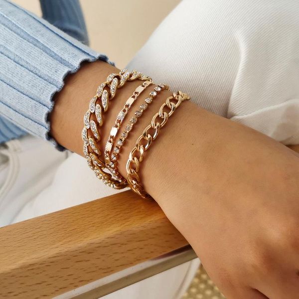 link, chain luxury crystal tennis chains bracelets set for women men girls punk exaggerated thick cuban bling rhinestone boho jewelry, Black
link, chain luxury crystal tennis chains bracelets set for women men girls punk exaggerated thick cuban bling rhinestone boho jewelry, Black