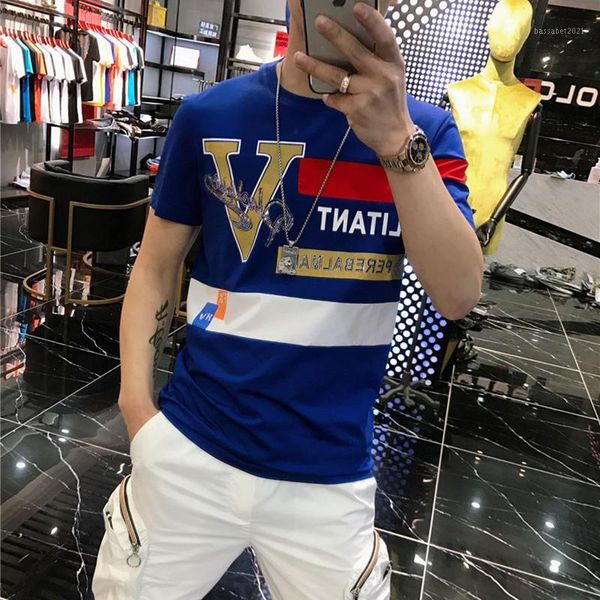 men's t-shirts ice silk cotton short sleeve t-shirt 2021 summer korean slim fit handsome net red diamond clothes, White;black
men's t-shirts ice silk cotton short sleeve t-shirt 2021 summer korean slim fit handsome net red diamond clothes, White;black
