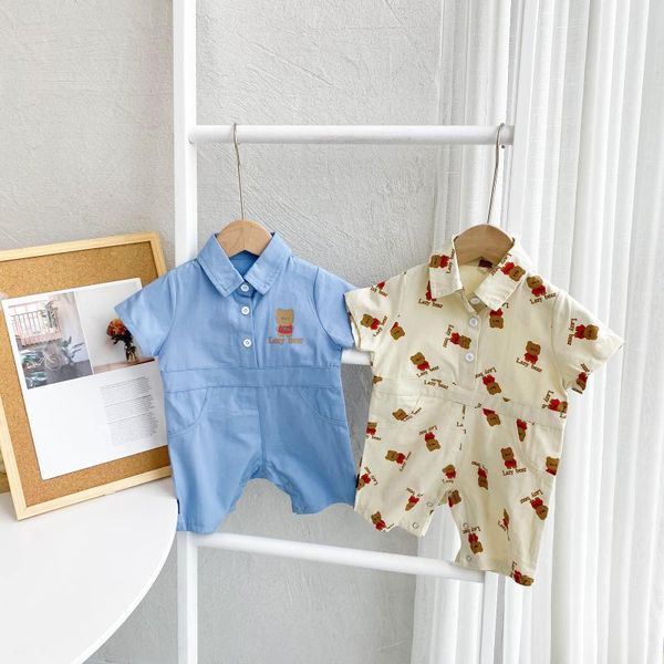 jumpsuits fashion turn-down collar rompers born girl clothes 0 to 3 months bear print soild one piece baby boy clothing infant borns, Blue
jumpsuits fashion turn-down collar rompers born girl clothes 0 to 3 months bear print soild one piece baby boy clothing infant borns, Blue