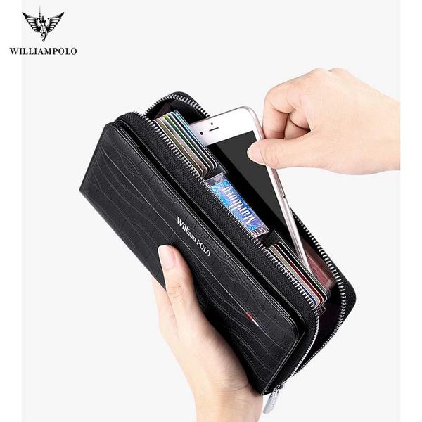 anti rfid leather hand bag men's long demagnetization theft brush layer pickup large capacity purse wallets, Red;black
anti rfid leather hand bag men's long demagnetization theft brush layer pickup large capacity purse wallets, Red;black