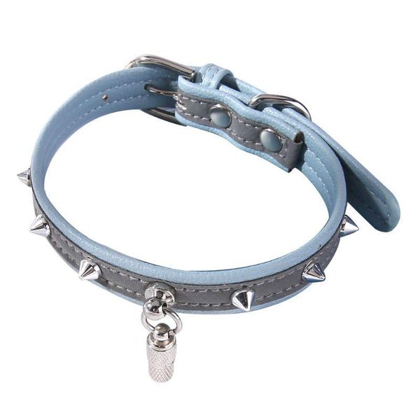 dog collars & leashes leather cat reflective collar with id tag pendant rivets necklace m68e
dog collars & leashes leather cat reflective collar with id tag pendant rivets necklace m68e