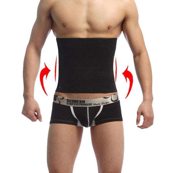 men's body shapers men waist trainer shaper corset slimming belt modeling strap black fashion, Black;brown