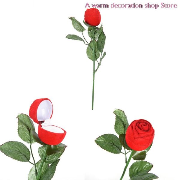 decorative flowers & wreaths 1pc romantic rose ring box flower flocking holder velvet wedding propose engagement valentine day gift packing
decorative flowers & wreaths 1pc romantic rose ring box flower flocking holder velvet wedding propose engagement valentine day gift packing