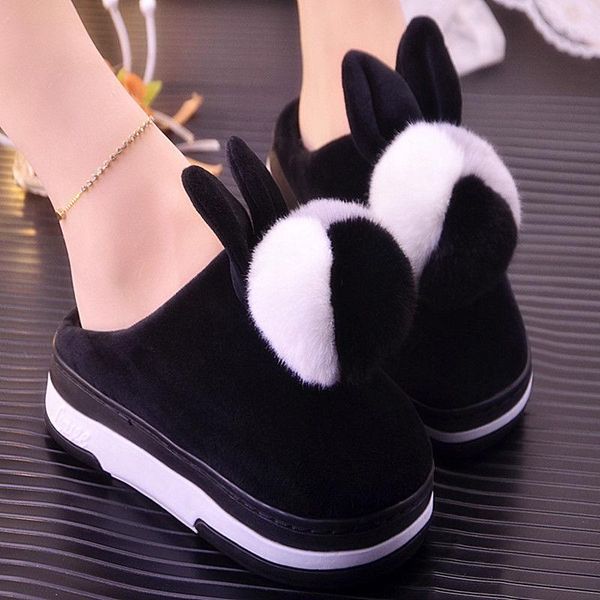 slippers non-slip funny cat pompom korean versione women's winter furry slides female indoor fur shoes, Black
slippers non-slip funny cat pompom korean versione women's winter furry slides female indoor fur shoes, Black