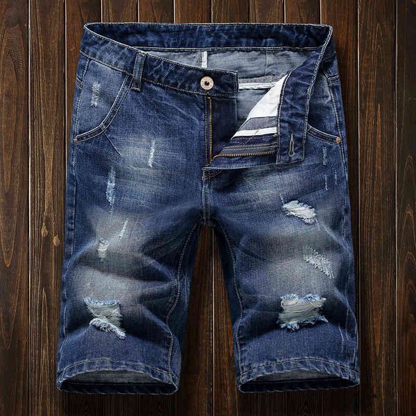thin summer denim shorts men's capris fashion brand loose straight cut breeches, Blue
thin summer denim shorts men's capris fashion brand loose straight cut breeches, Blue