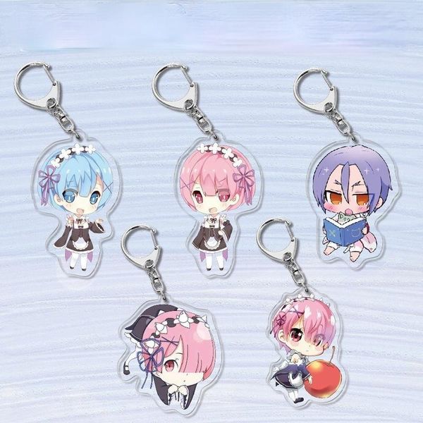 keychains keychain man anime key chain women life in a different world from zero holder keyring acrylic ring pendant porte clef, Silver
keychains keychain man anime key chain women life in a different world from zero holder keyring acrylic ring pendant porte clef, Silver