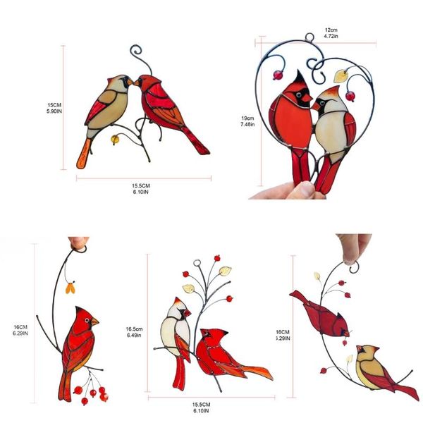 garden decorations beautiful branches red birds stained glass ornaments outdoor pastoral window hanging decoration home gardening dropship
garden decorations beautiful branches red birds stained glass ornaments outdoor pastoral window hanging decoration home gardening dropship
