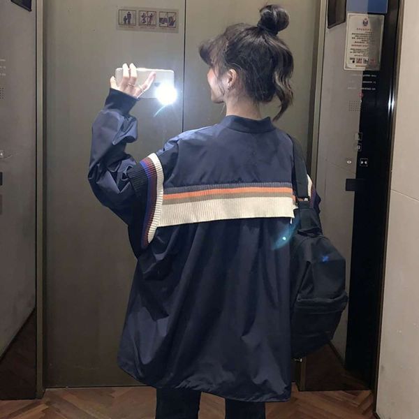 wool spring and autumn 2021 korean lazy style knitted patchwork loose versatile casual fashion long sleeve jacket for women, Tan;black
wool spring and autumn 2021 korean lazy style knitted patchwork loose versatile casual fashion long sleeve jacket for women, Tan;black