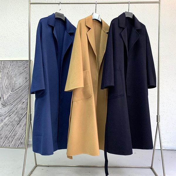 women's trench coats recommended autumn and winter hand sewn double-sided water wave pattern wool long coat loose nightgown tweed, Tan;black
women's trench coats recommended autumn and winter hand sewn double-sided water wave pattern wool long coat loose nightgown tweed, Tan;black
