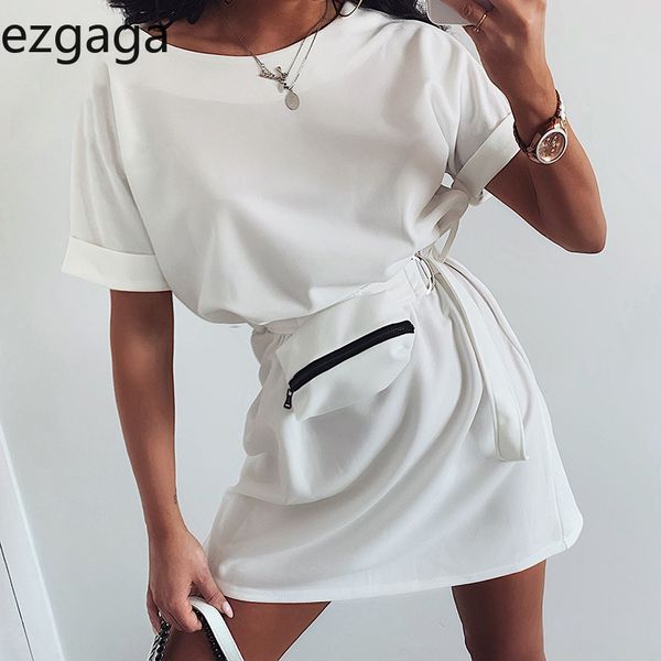 ezgaga mini dresses for women short sleeve o-neck fashion waist bag drawsting loose ladies dress undefined soft street vestidos 210430, Black;gray
ezgaga mini dresses for women short sleeve o-neck fashion waist bag drawsting loose ladies dress undefined soft street vestidos 210430, Black;gray