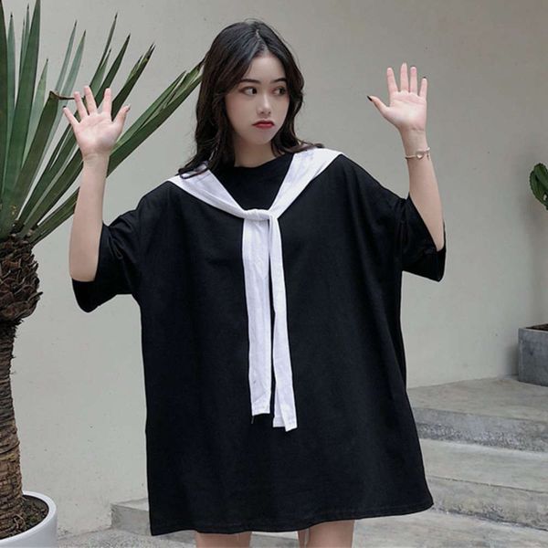 women's t-shirt t shirt european super cec short women loose korean fake two hip hop bf hong kong style half sleeve clothes fashion h1v, White
women's t-shirt t shirt european super cec short women loose korean fake two hip hop bf hong kong style half sleeve clothes fashion h1v, White