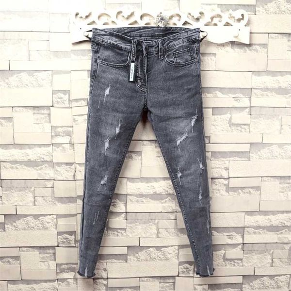 whole fashion denim cropped trousers ripped hole social spirit guy skinny jeans men's slim pencil pants small feet 211108, Blue
whole fashion denim cropped trousers ripped hole social spirit guy skinny jeans men's slim pencil pants small feet 211108, Blue