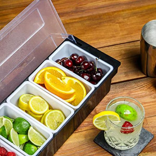 storage bottles & jars 6 tray plastic fruit boxes garnish station compartment black condiment holder multifunctional kitchen accessories
storage bottles & jars 6 tray plastic fruit boxes garnish station compartment black condiment holder multifunctional kitchen accessories