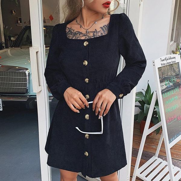 casual dresses autumn simple long sleeve harajuku pleated dress women fall winter club party night office leisure stretch slim mini mujer, Black;gray
casual dresses autumn simple long sleeve harajuku pleated dress women fall winter club party night office leisure stretch slim mini mujer, Black;gray