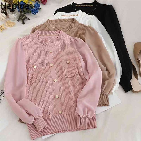 fashion patchwork single breasted design cardigans sweater o neck long sleeve knit pull femme coat solid pocket 47981 210422, White;black
fashion patchwork single breasted design cardigans sweater o neck long sleeve knit pull femme coat solid pocket 47981 210422, White;black