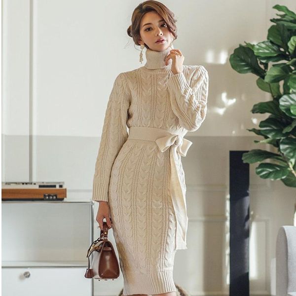 autumn winter women sweater dress elegant fashion bodycon female turtleneck long sleeve knitted vestidos sashes casual dresses, Black;gray
autumn winter women sweater dress elegant fashion bodycon female turtleneck long sleeve knitted vestidos sashes casual dresses, Black;gray