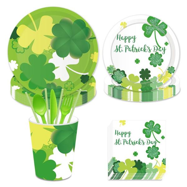 lucky clover dinner plates st patrick's day party decorations green four-leaf tableware sets baby shower kids favor disposable dinnerwa
lucky clover dinner plates st patrick's day party decorations green four-leaf tableware sets baby shower kids favor disposable dinnerwa