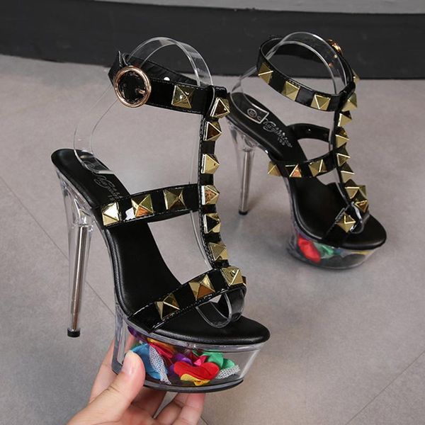 sandals ladies pumps summer fashion transparent high heels women thin style, Black
sandals ladies pumps summer fashion transparent high heels women thin style, Black
