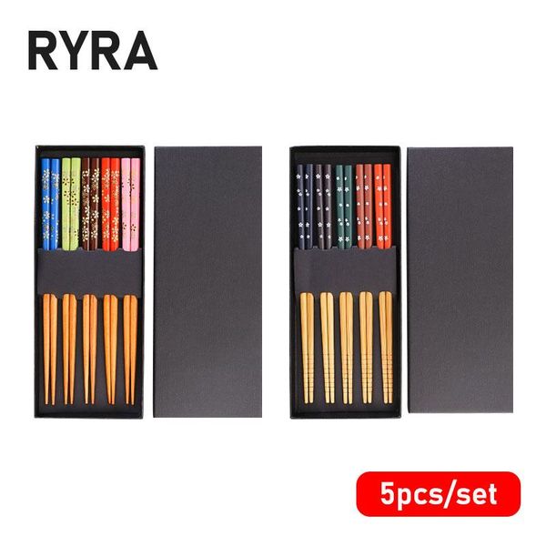 chopsticks ryra 5 pair wood reusable pointed cooking japanese style printed bamboo household tableware set
chopsticks ryra 5 pair wood reusable pointed cooking japanese style printed bamboo household tableware set