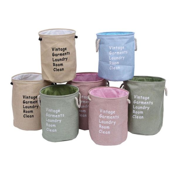storage baskets folding cloth basket cotton rope handle laundry barrel thickened double-layer sorting organizer
storage baskets folding cloth basket cotton rope handle laundry barrel thickened double-layer sorting organizer