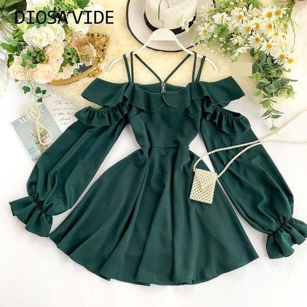 casual dresses diosa vide design sense niche mindwork hollow strapless ruffled bubble sleeve suspender dress 2021, Black;gray
casual dresses diosa vide design sense niche mindwork hollow strapless ruffled bubble sleeve suspender dress 2021, Black;gray