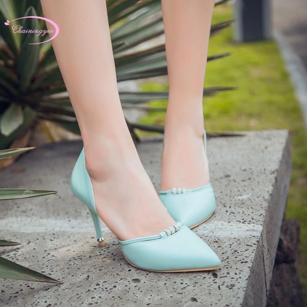 chainingyee sweet style pointed toe summer sandals fashion slip silver gold pink blue high-heeled women's shoes, Black
chainingyee sweet style pointed toe summer sandals fashion slip silver gold pink blue high-heeled women's shoes, Black