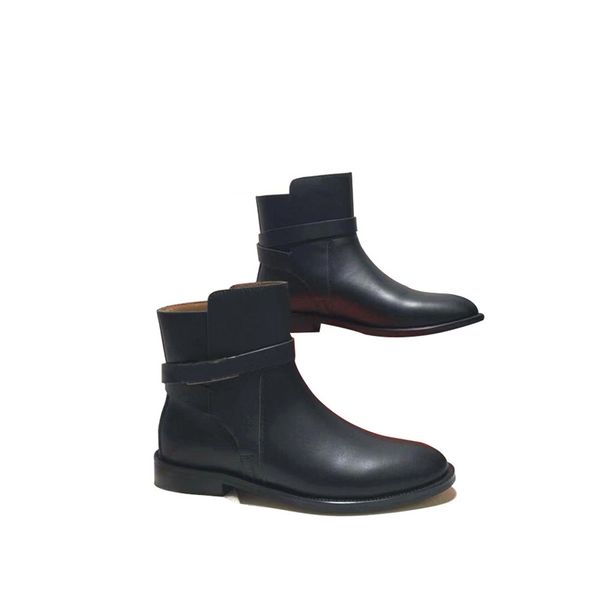 designer boots fashion leather non slip martin boots medium pure breathable lightweight shoe short women, Black
designer boots fashion leather non slip martin boots medium pure breathable lightweight shoe short women, Black