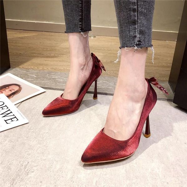 dress shoes high heels women's stiletto heel 2021 fashion bow suede pointed work for office lady, Black
dress shoes high heels women's stiletto heel 2021 fashion bow suede pointed work for office lady, Black