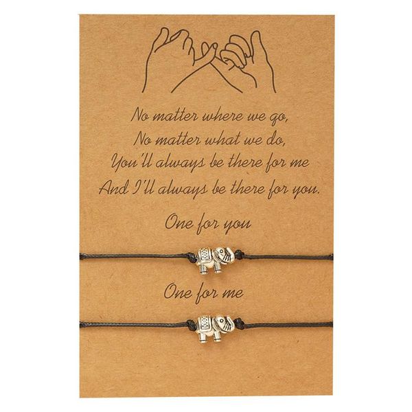 cmoonry vintage silver color boho elephant charm bracelets for women men pinky promise wish card couple jewelry gift, Golden;silver
cmoonry vintage silver color boho elephant charm bracelets for women men pinky promise wish card couple jewelry gift, Golden;silver