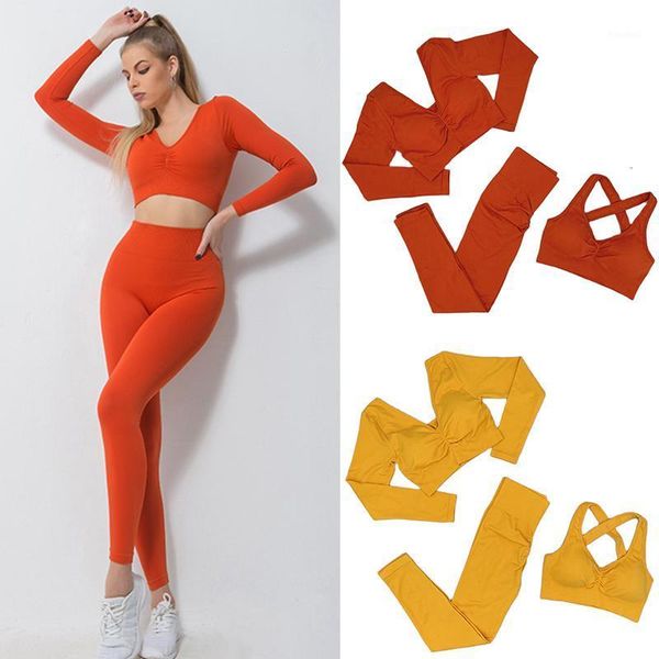 yoga outfit women's seamless suit sportswear fitness sports bra leggings long sleeve tight stretch gym workout set
yoga outfit women's seamless suit sportswear fitness sports bra leggings long sleeve tight stretch gym workout set
