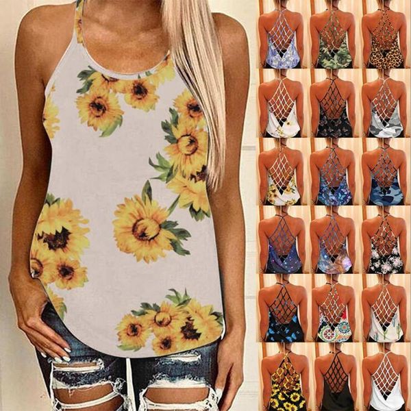 women's t-shirt hollow out backless women tshirt summer spaghetti strap sleeveless retro floral print tees clothing, White
women's t-shirt hollow out backless women tshirt summer spaghetti strap sleeveless retro floral print tees clothing, White