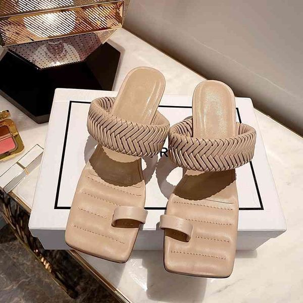 2021 summer shoes women slippers female genuine leather weave sandals clip toe dress party high heels casual slides flip flops, Black
2021 summer shoes women slippers female genuine leather weave sandals clip toe dress party high heels casual slides flip flops, Black