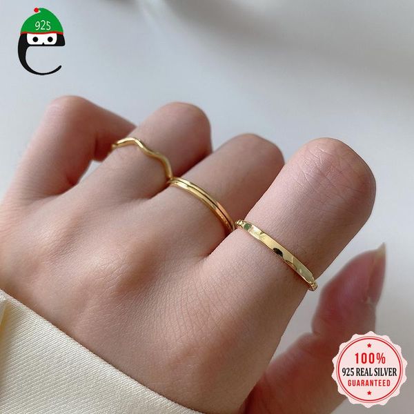 cluster rings elfoplatasi minimalist genuine 925 sterling silver gold nis waves tiny opening ring for fashion women hophip jewelry da1192, Golden;silver
cluster rings elfoplatasi minimalist genuine 925 sterling silver gold nis waves tiny opening ring for fashion women hophip jewelry da1192, Golden;silver